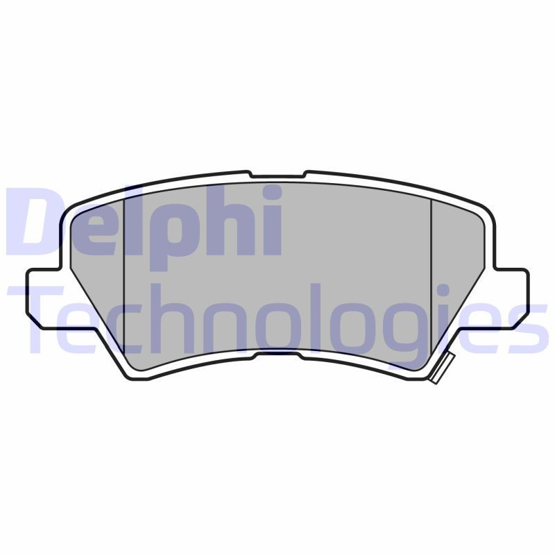 DELPHI LP3665 Brake Pads Set Rear for