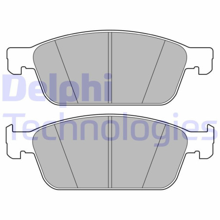 DELPHI LP3666 Klocki hamulcowe Przód dla