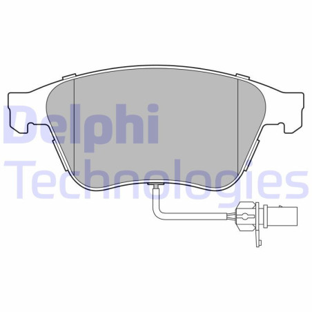DELPHI LP3667 Brzdové platničky Predné pre