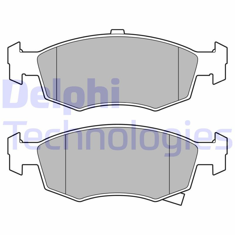 DELPHI LP3668 Pastiglie freno Anteriore per