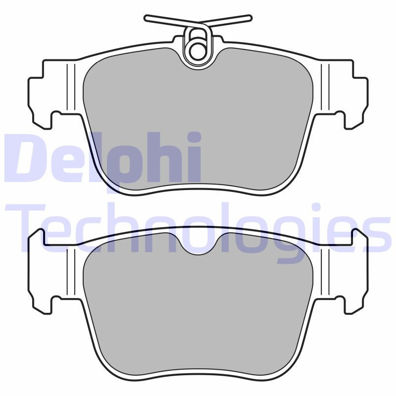 DELPHI LP3669 Brake Pads Set Rear for