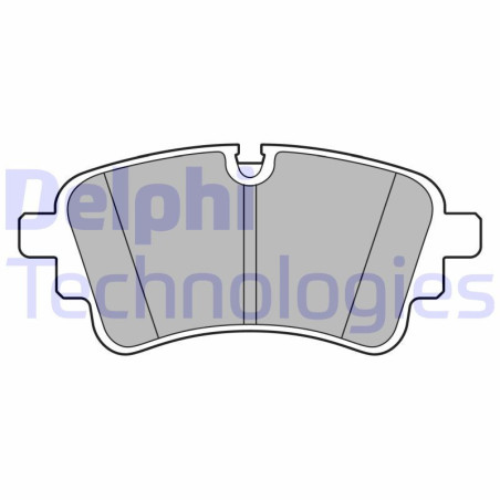 DELPHI LP3670 Klocki hamulcowe Tył dla