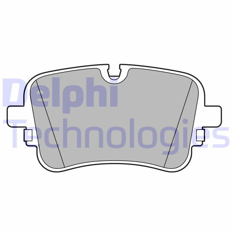 DELPHI LP3671 Brzdové platničky Zadné pre