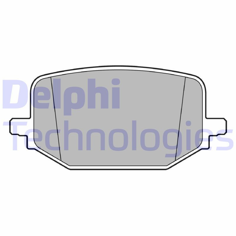 DELPHI LP3697 Bremsbeläge Hinten für