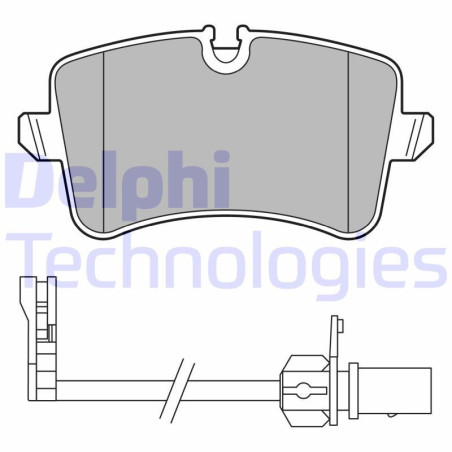DELPHI LP3681 Brzdové destičky Zadní pro
