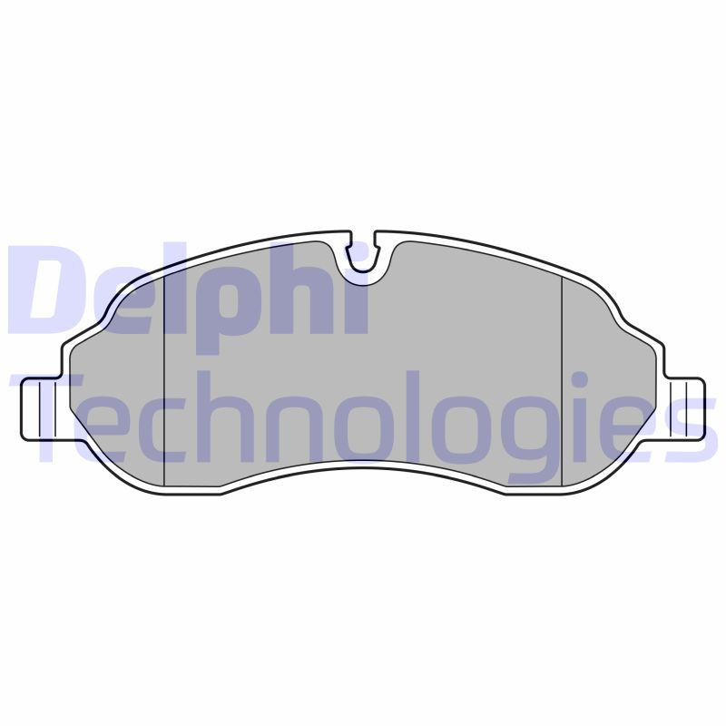DELPHI LP3682 Brzdové platničky Predné pre