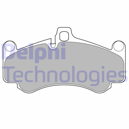 DELPHI LP3685 Brzdové platničky Predné pre