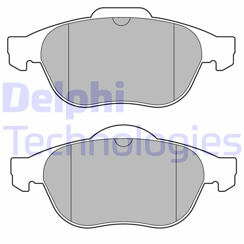 DELPHI LP3691 Brake Pads Set Front for