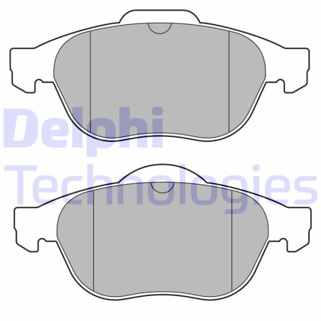 DELPHI LP3691 Brake Pads Set Front for