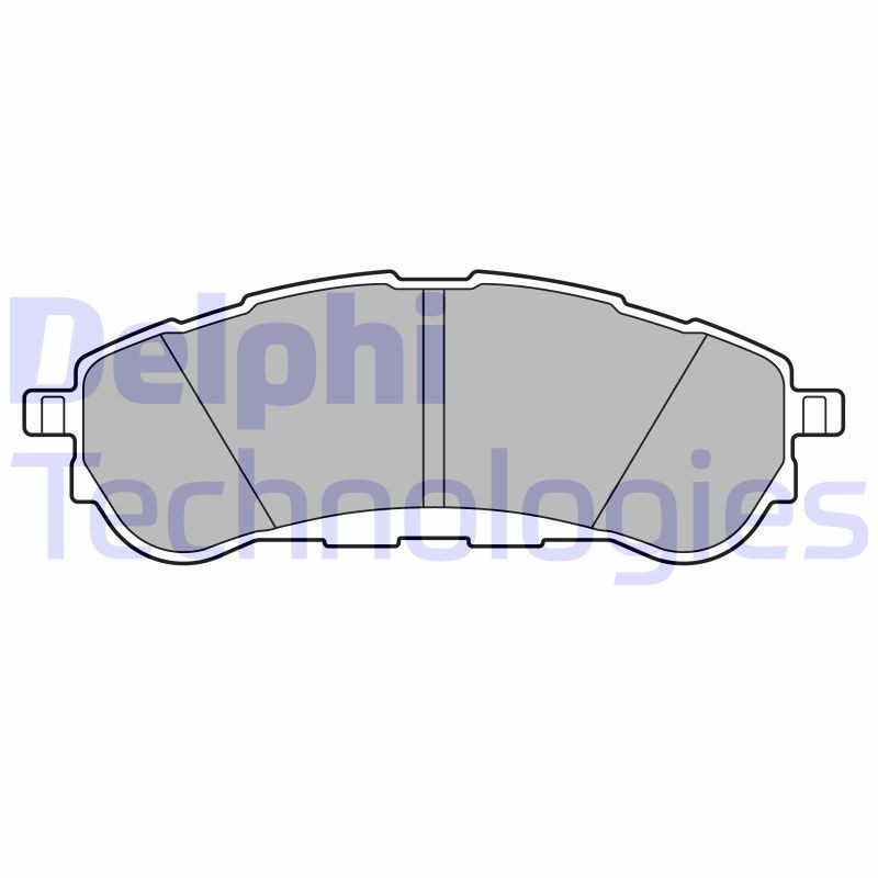 DELPHI LP3707 Brzdové platničky Zadné pre