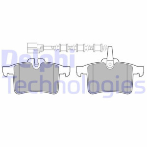 DELPHI LP3727 Brzdové platničky Zadné pre