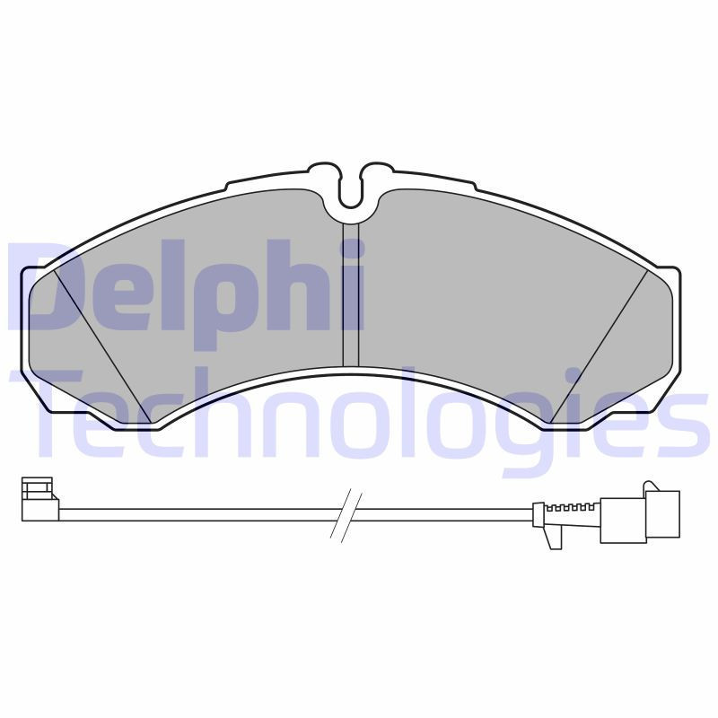 DELPHI LP3658 Brzdové platničky Predné pre