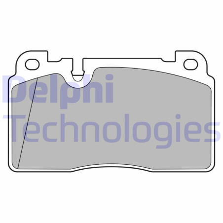DELPHI LP3677 Brzdové platničky Predné pre