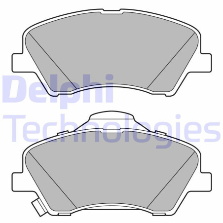 DELPHI LP3678 Brzdové platničky Predné pre