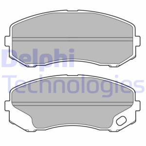 DELPHI LP3687 Brzdové platničky Predné pre