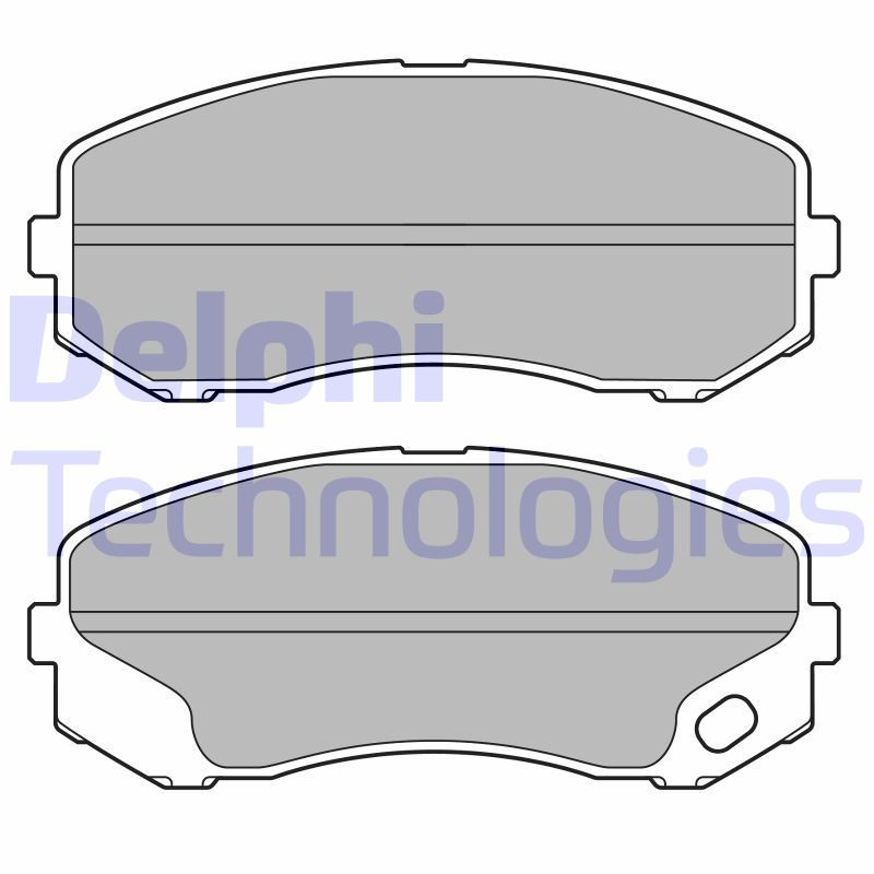 DELPHI LP3687 Klocki hamulcowe Przód dla