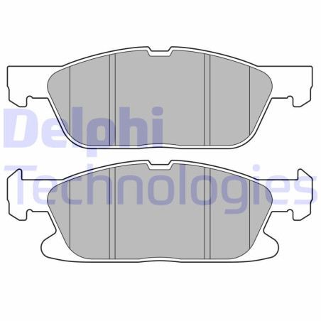 DELPHI LP3704 Brzdové platničky Predné pre