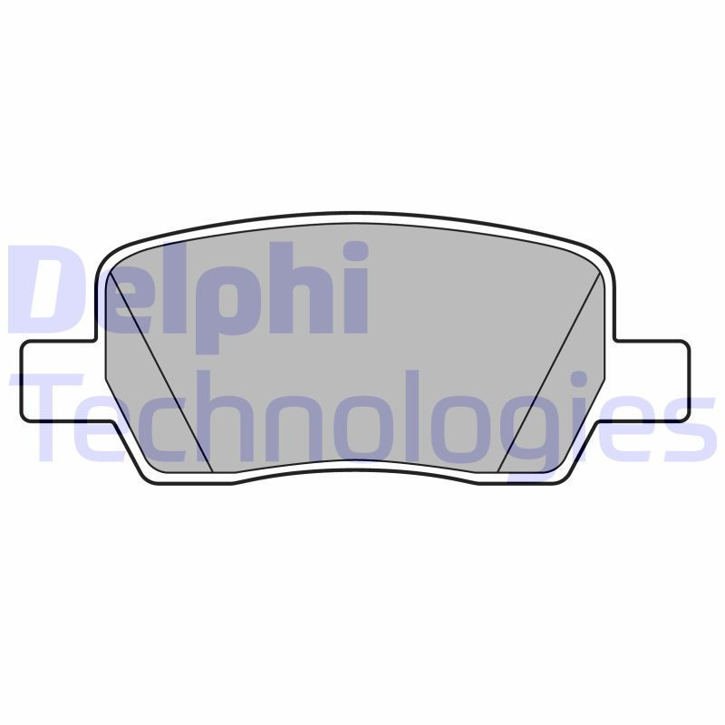 DELPHI LP3706 Pastiglie freno Posteriore per