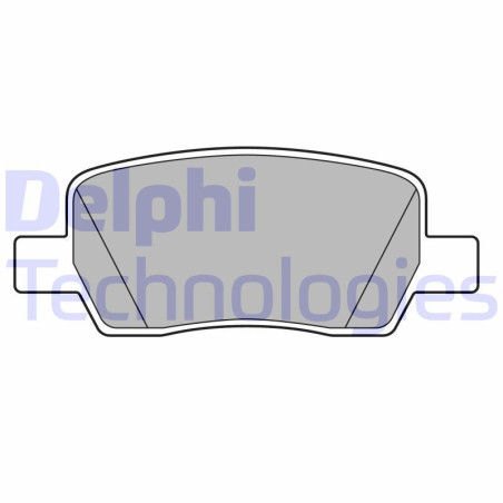 DELPHI LP3706 Bremsbeläge Hinten für