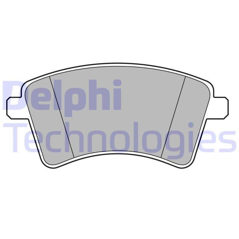DELPHI LP3715 Klocki hamulcowe Przód dla