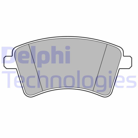 DELPHI LP3715 Klocki hamulcowe Przód dla