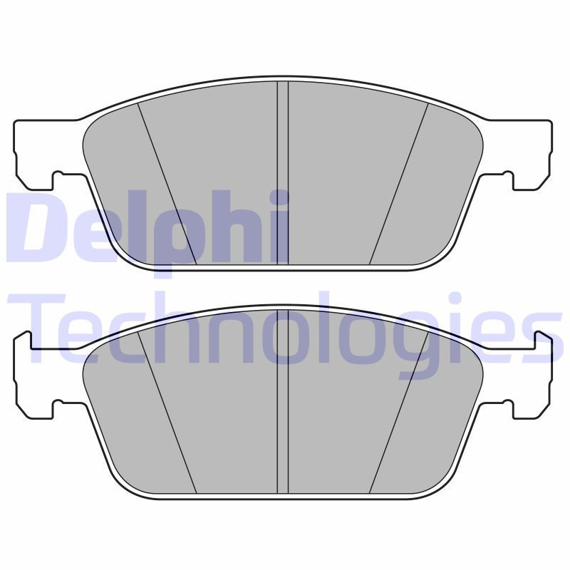 DELPHI LP3672 Brzdové platničky Predné pre