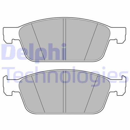 DELPHI LP3672 Pastillas de freno Delantero para
