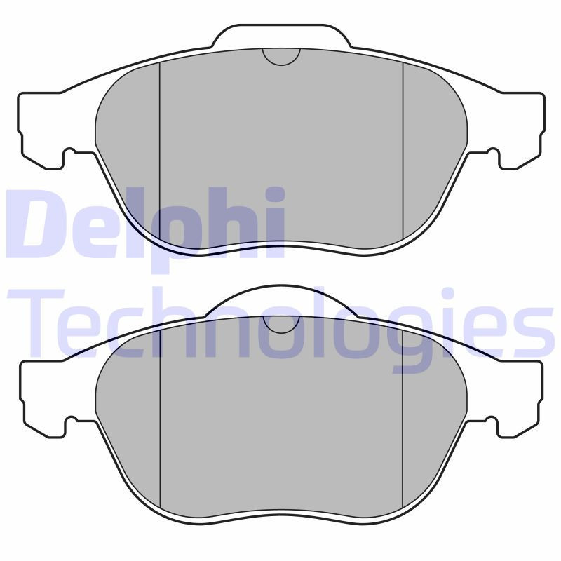 DELPHI LP3692 Brzdové platničky