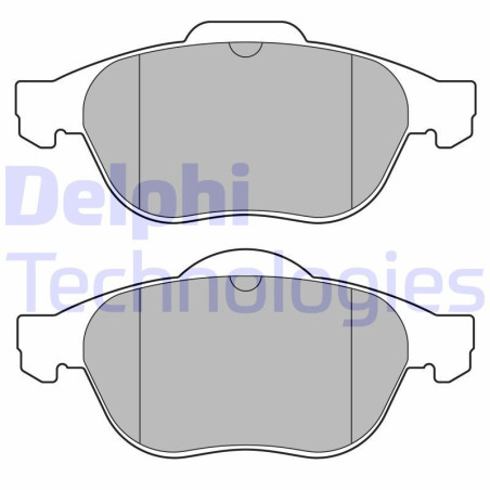 DELPHI LP3692 Brzdové platničky