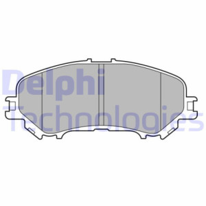 DELPHI LP3693 Brzdové platničky Predné pre