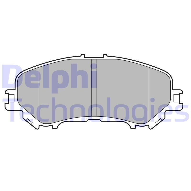 DELPHI LP3693 Brzdové platničky Predné pre