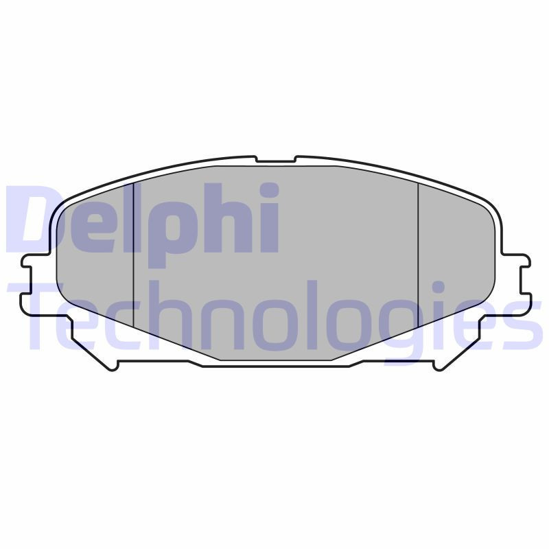 DELPHI LP3734 Brzdové platničky Predné pre