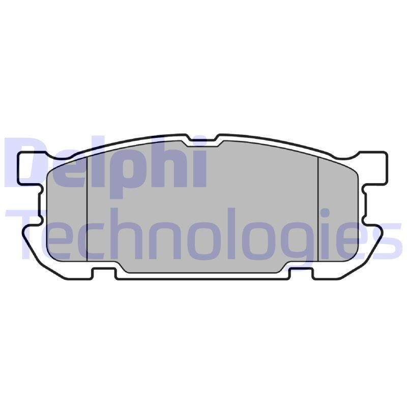 DELPHI LP3690 Pastillas de freno Trasero para