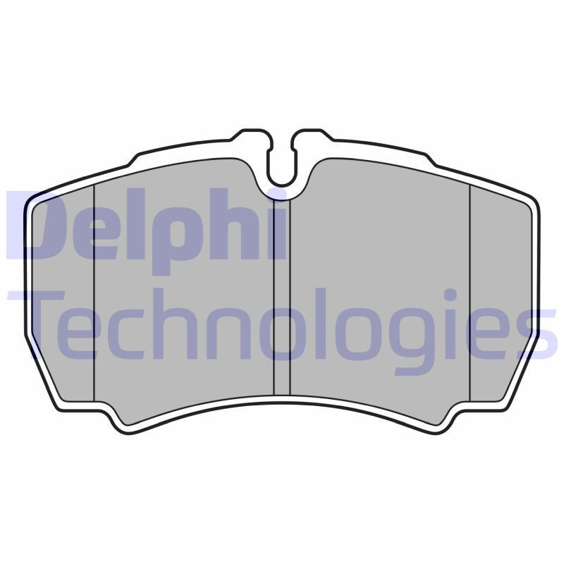 DELPHI LP3686 Brzdové platničky Zadné pre