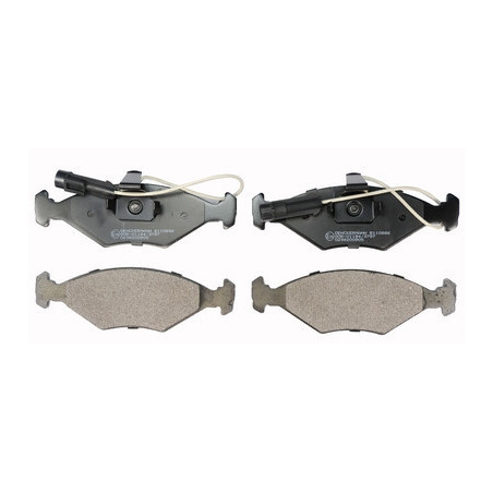 DENCKERMANN B110886 Pastillas de freno Delantero para
