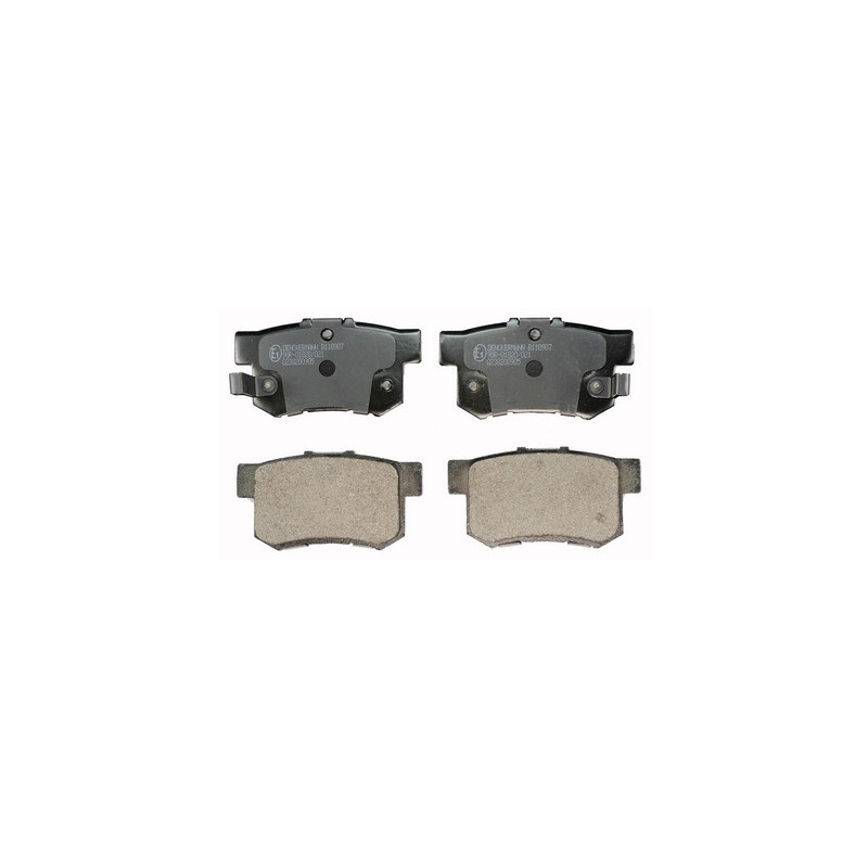 DENCKERMANN B110907 Pastillas de freno Trasero para