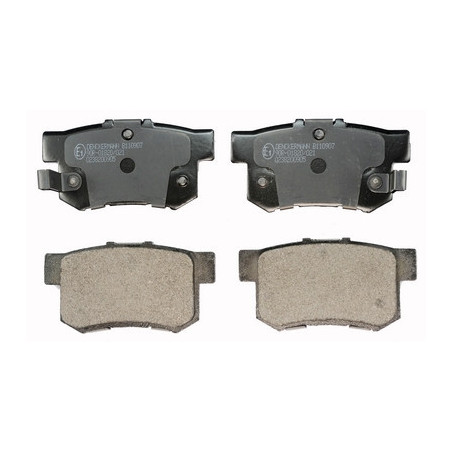 DENCKERMANN B110907 Pastillas de freno Trasero para