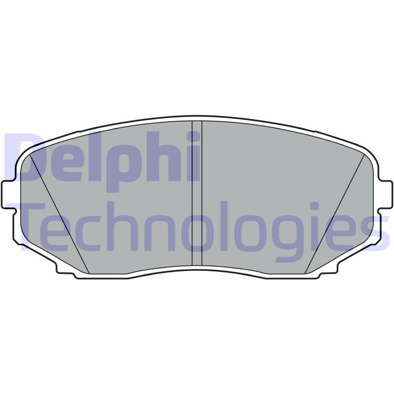DELPHI LP3399 Brzdové platničky Predné pre
