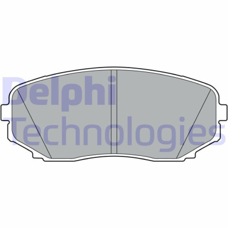 DELPHI LP3399 Brzdové platničky Predné pre