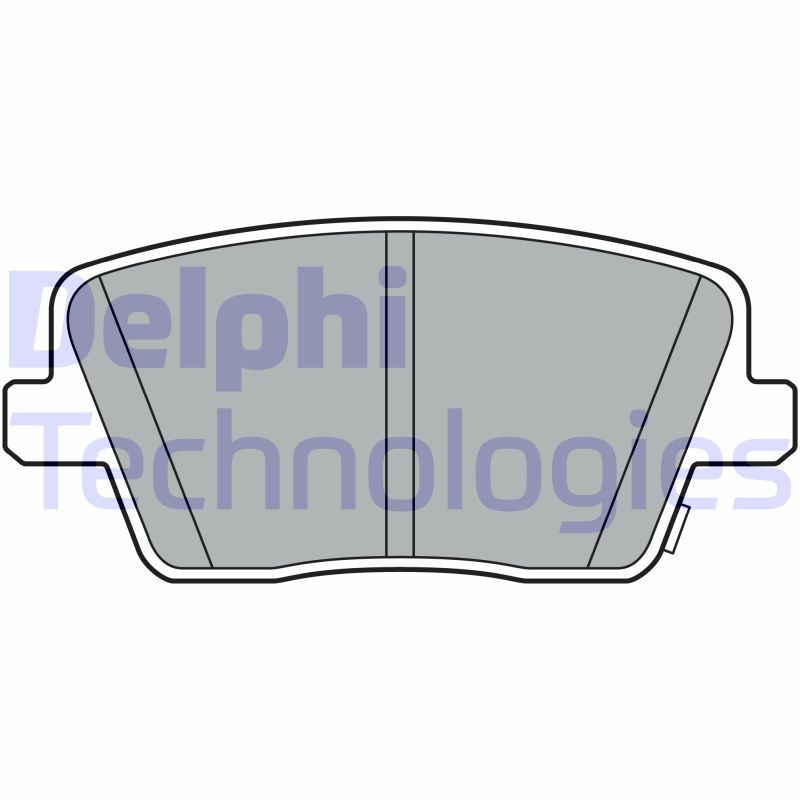 DELPHI LP3404 Pastillas de freno Trasero para