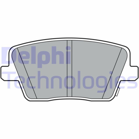 DELPHI LP3404 Pastillas de freno Trasero para