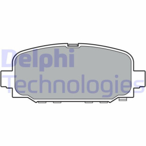 DELPHI LP3398 Brzdové platničky Zadné pre