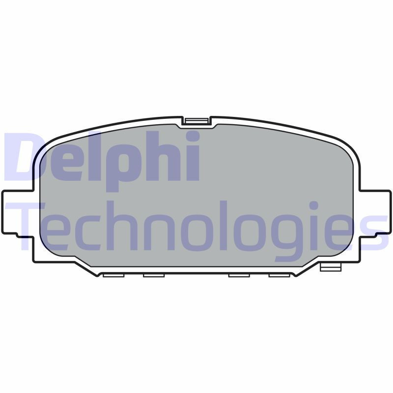 DELPHI LP3398 Plaquettes de frein Arrière pour