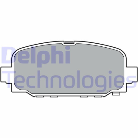 DELPHI LP3398 Pastillas de freno Trasero para