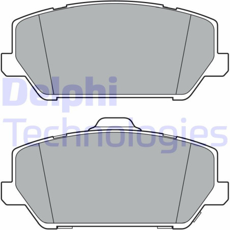 DELPHI LP3400 Brzdové platničky Predné pre