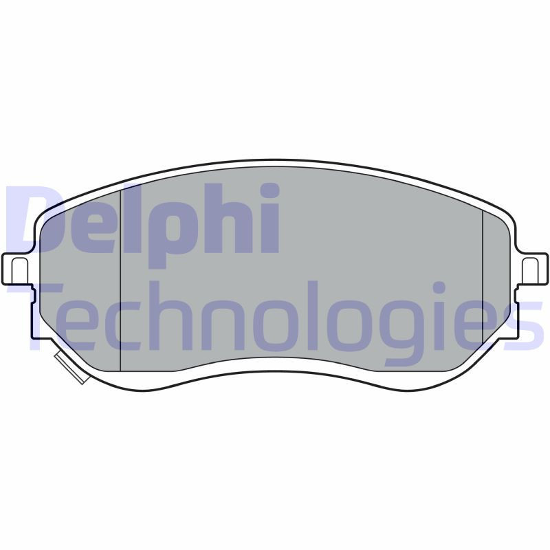 DELPHI LP3401 Brzdové destičky Přední pro