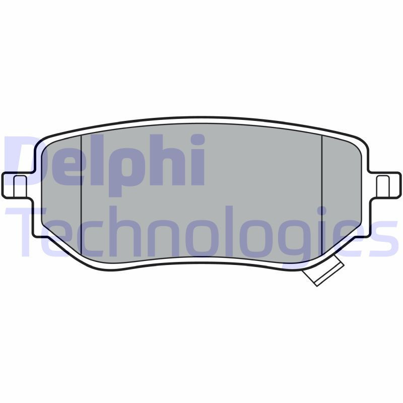 DELPHI LP3402 Brzdové platničky Zadné pre