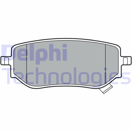DELPHI LP3402 Pastiglie freno Posteriore per