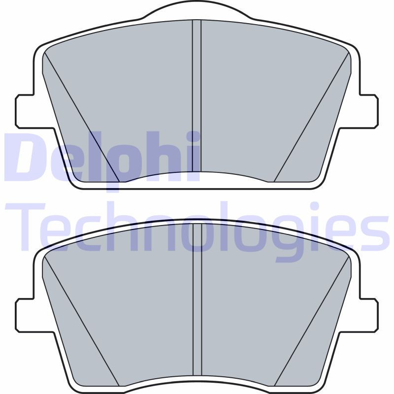 DELPHI LP3515 Pastiglie freno Anteriore per