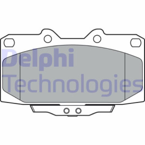 DELPHI LP3409 Brzdové platničky Predné pre